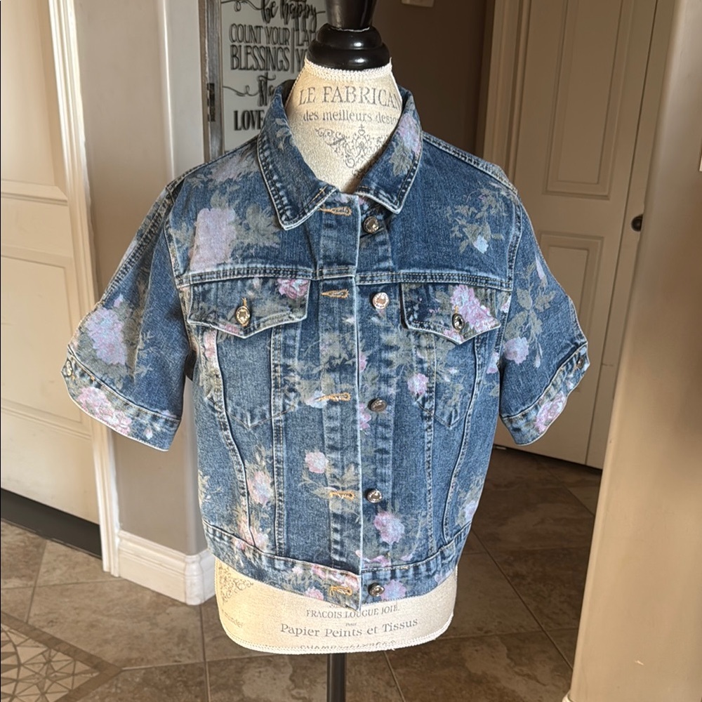 Floral Denim Jacket